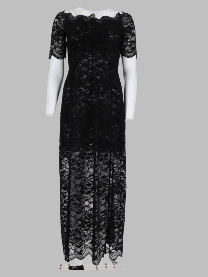 rabanne abito midi in pizzo RABANNE Abito Midi In Pizzo