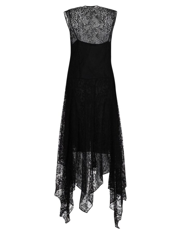 Fendi Abito Midi In Pizzo Flowers E Bacche