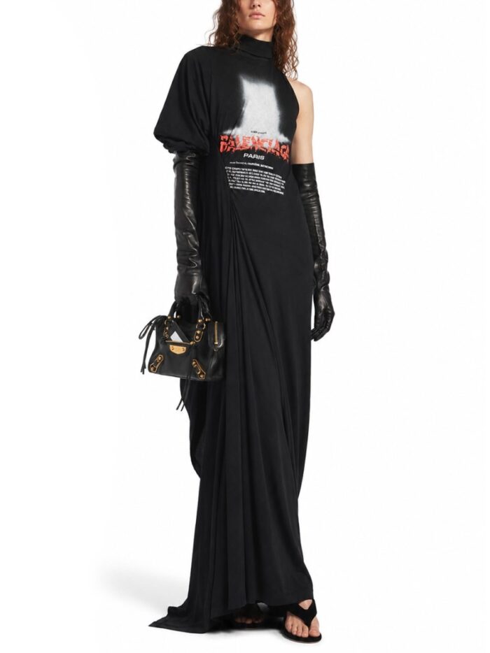 Balenciaga ABITO "THE DOOR" LUNGO DRAPPEGGIATO