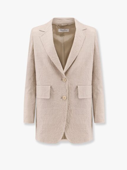 Acacia 1234 Max Mara Sfilata  Wool Blazer With Rippled Appearance