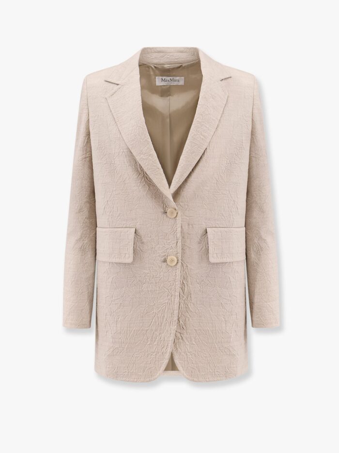 Acacia 1234 Max Mara Sfilata  Wool Blazer With Rippled Appearance