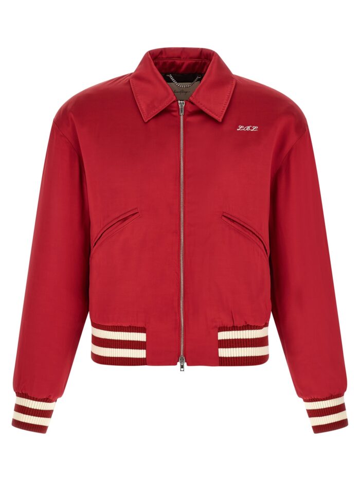 second/layer 'aces satin club' bomber jacket SECOND/LAYER 'Aces Satin Club' Bomber Jacket