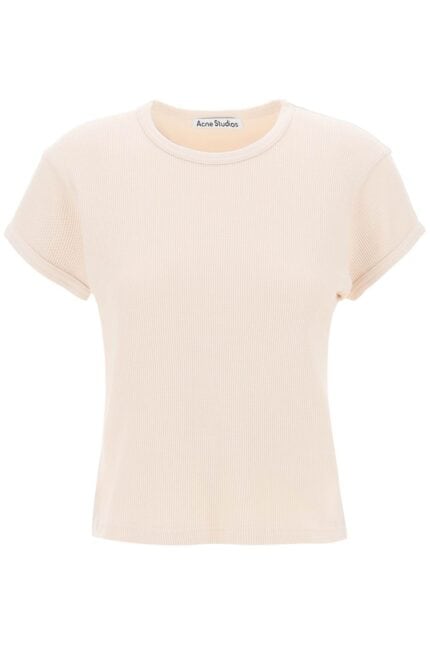 ACNE STUDIOS Cotton Honeycomb Pattern T-shirt