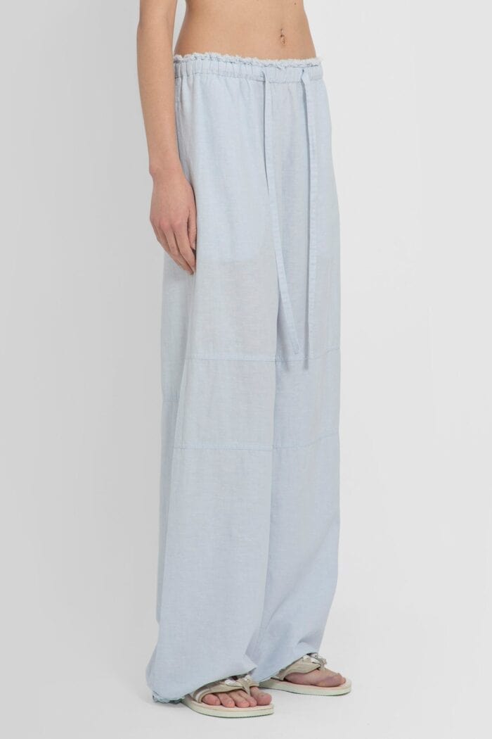 ACNE STUDIOS Cotton Linen Blend Relaxed Trousers