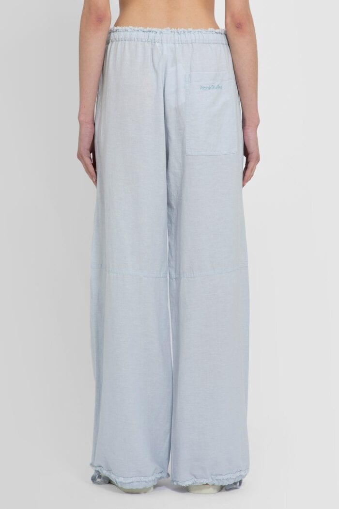 ACNE STUDIOS Cotton Linen Blend Relaxed Trousers