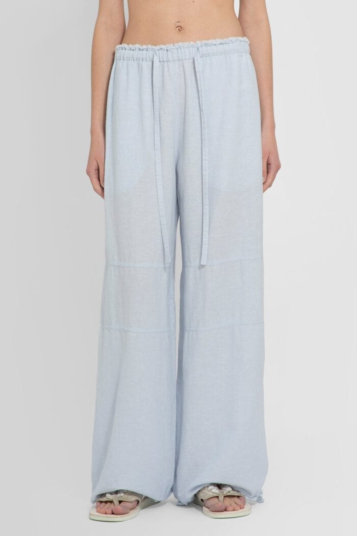 ACNE STUDIOS Cotton Linen Blend Relaxed Trousers