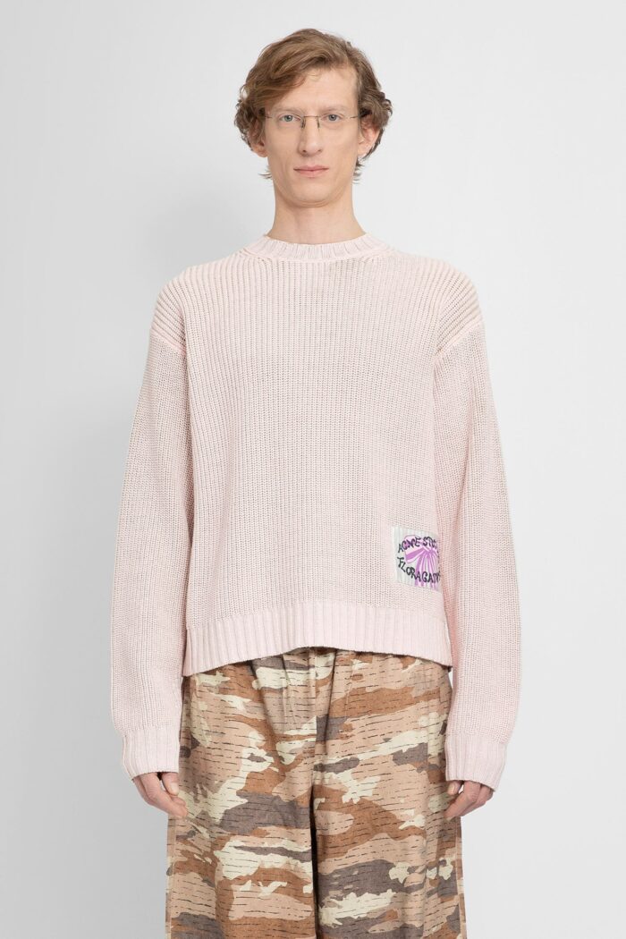 ACNE STUDIOS Cotton Nylon Ribbed-knit Sweater
