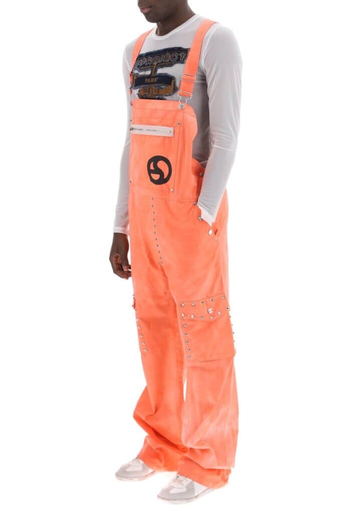 ACNE STUDIOS Cotton Overalls With Studs