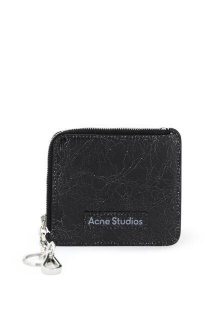 ACNE STUDIOS Cracked Leather Wallet With Distressed