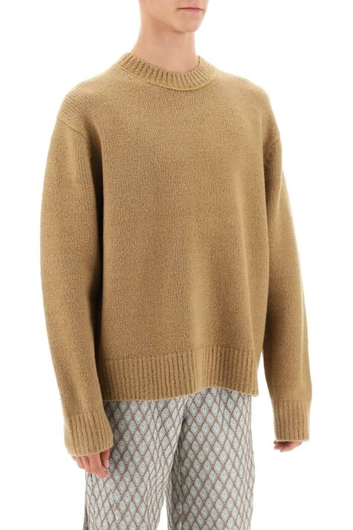 Acne Studios Crew-neck Sweater In Wool And Cotton