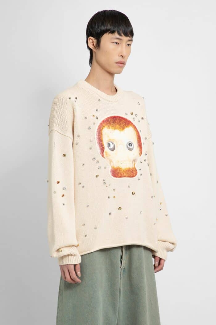 ACNE STUDIOS Crewneck Patch Animation Knitwear