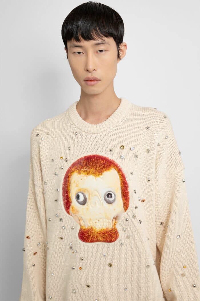 ACNE STUDIOS Crewneck Patch Animation Knitwear