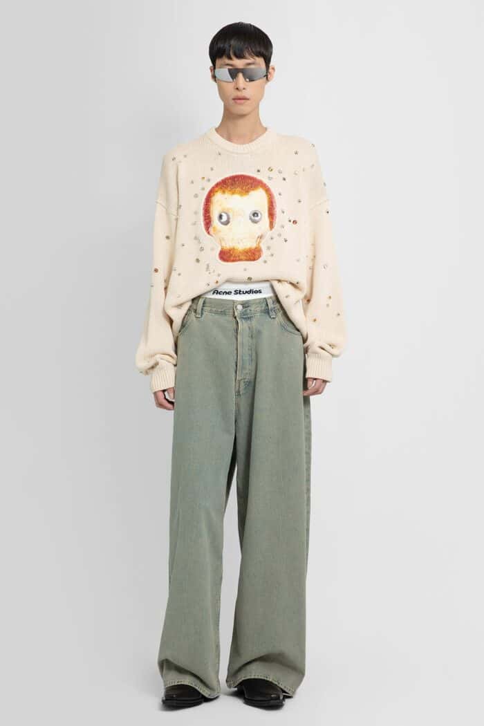 ACNE STUDIOS Crewneck Patch Animation Knitwear