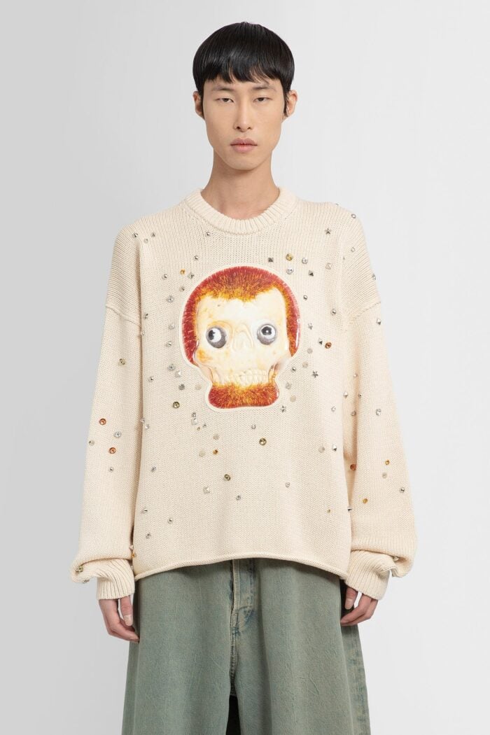 ACNE STUDIOS Crewneck Patch Animation Knitwear