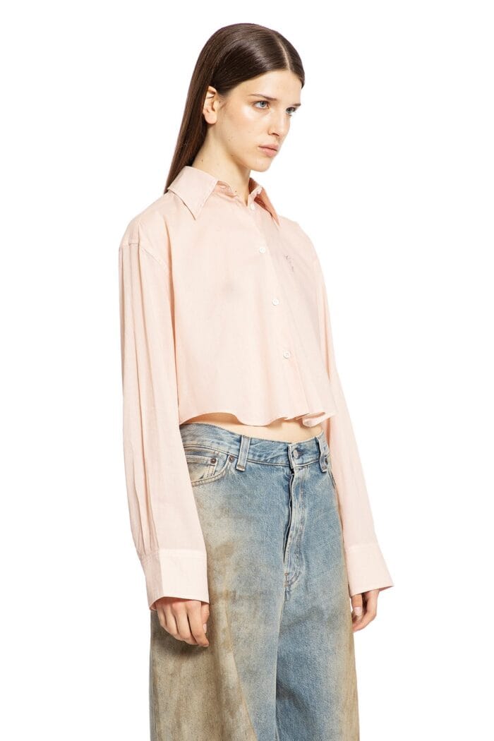 ACNE STUDIOS Cropped Monogram Shirt