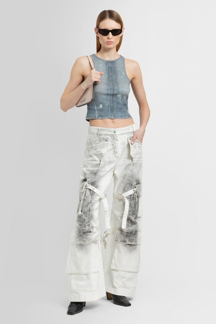 ACNE STUDIOS Denim Print Knitted Tank Top