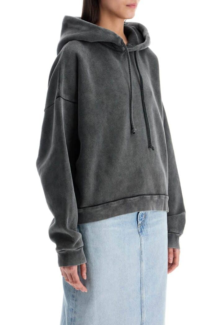 ACNE STUDIOS Faded Black Loose Fit Hoodie