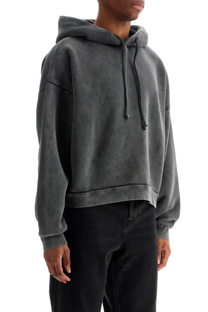 ACNE STUDIOS Faded Black Loose Fit Hoodie