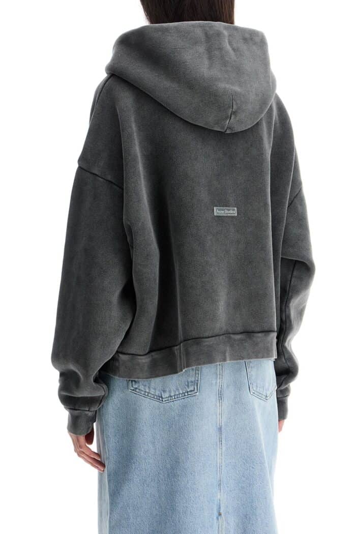 ACNE STUDIOS Faded Black Loose Fit Hoodie