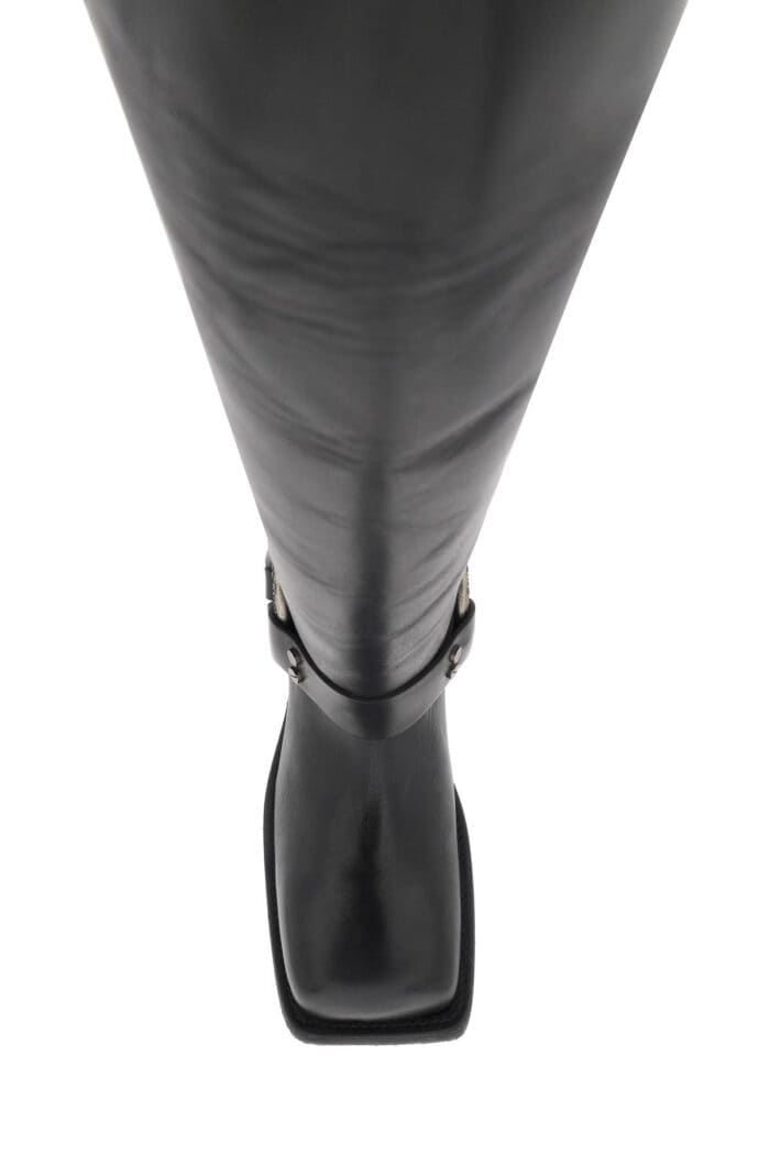 ACNE STUDIOS Leather Biker Boots In