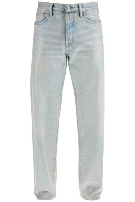 ACNE STUDIOS Light Blue Straight Cotton Jeans Model 1996