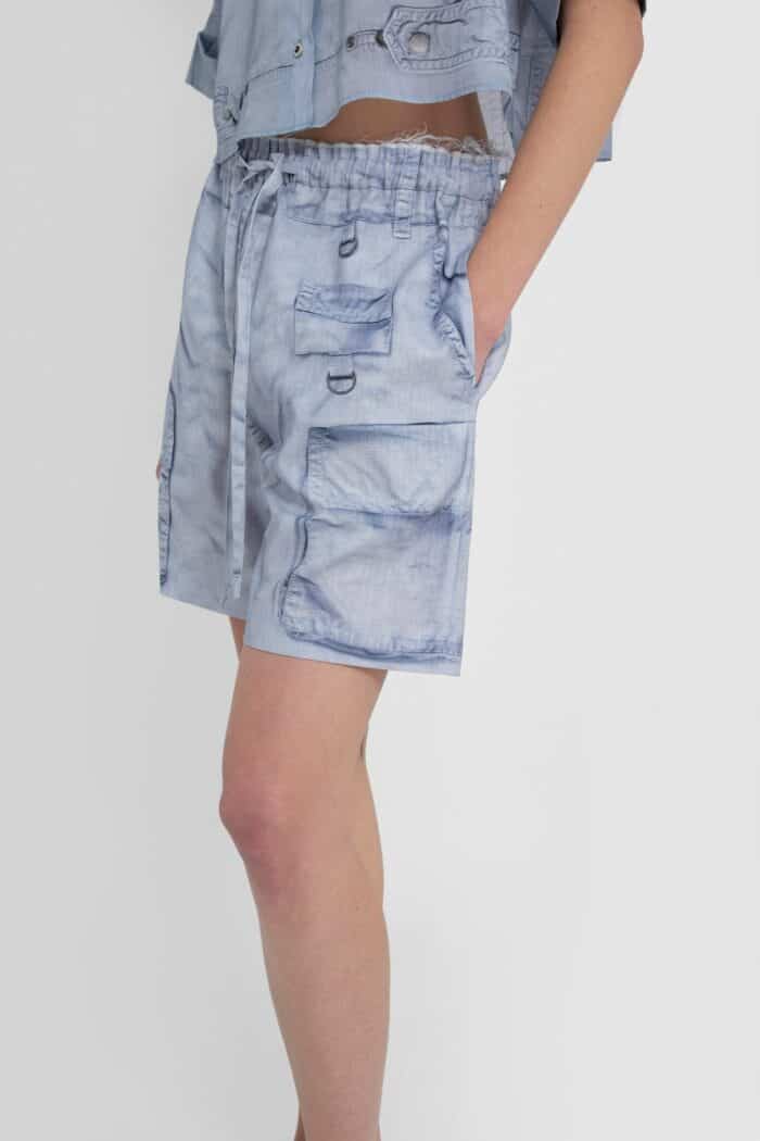 ACNE STUDIOS Linen Cotton Blend Shorts