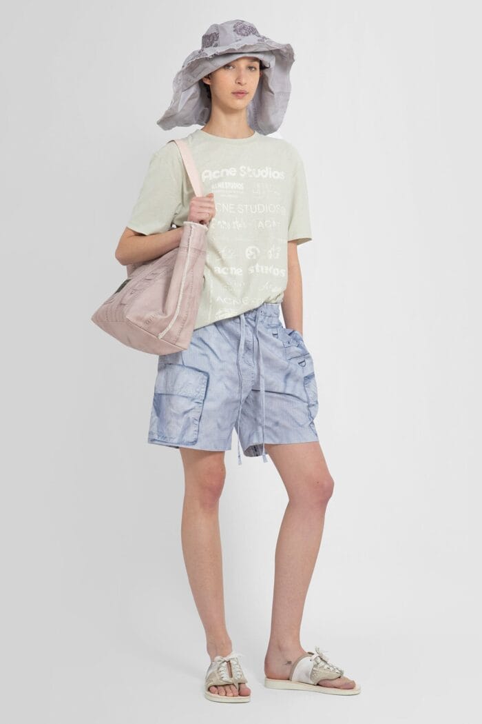 ACNE STUDIOS Linen Cotton Blend Shorts