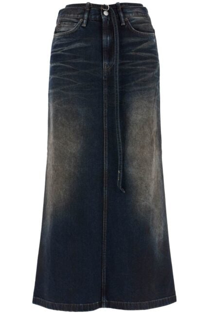 ACNE STUDIOS Maxi Denim Skirt With Waist Strap