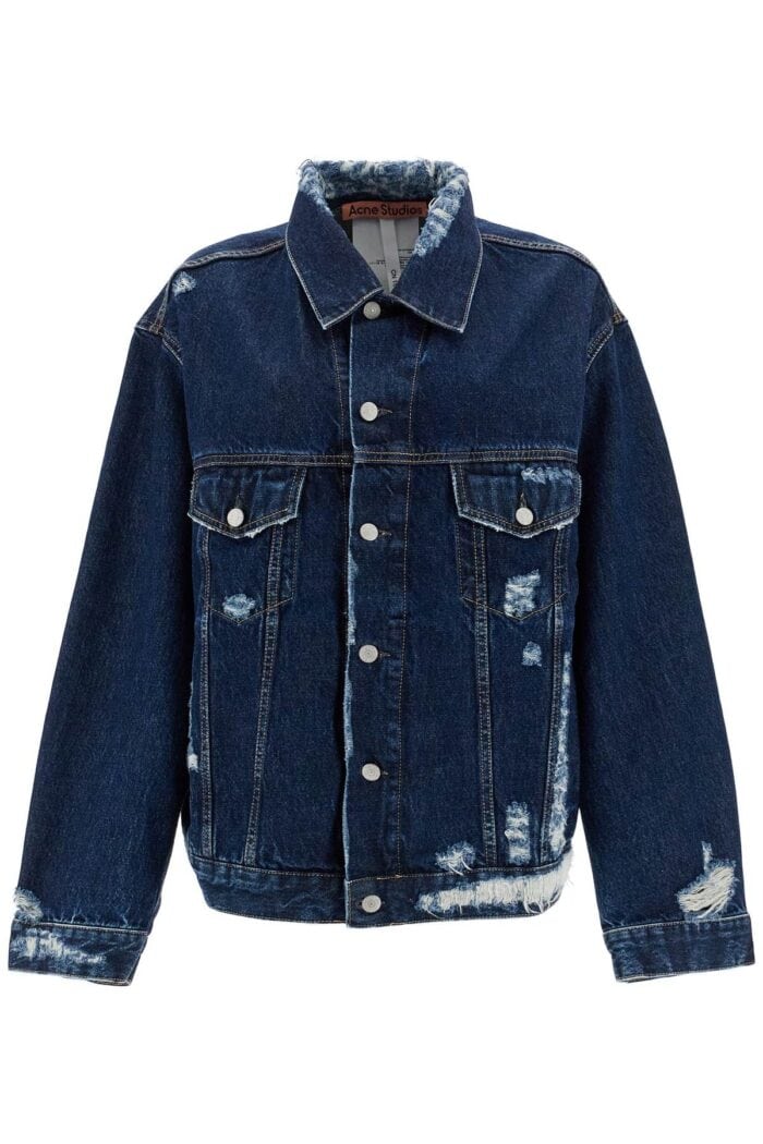 acne studios "oversized destroyed denim jacket ACNE STUDIOS "oversized Destroyed Denim Jacket