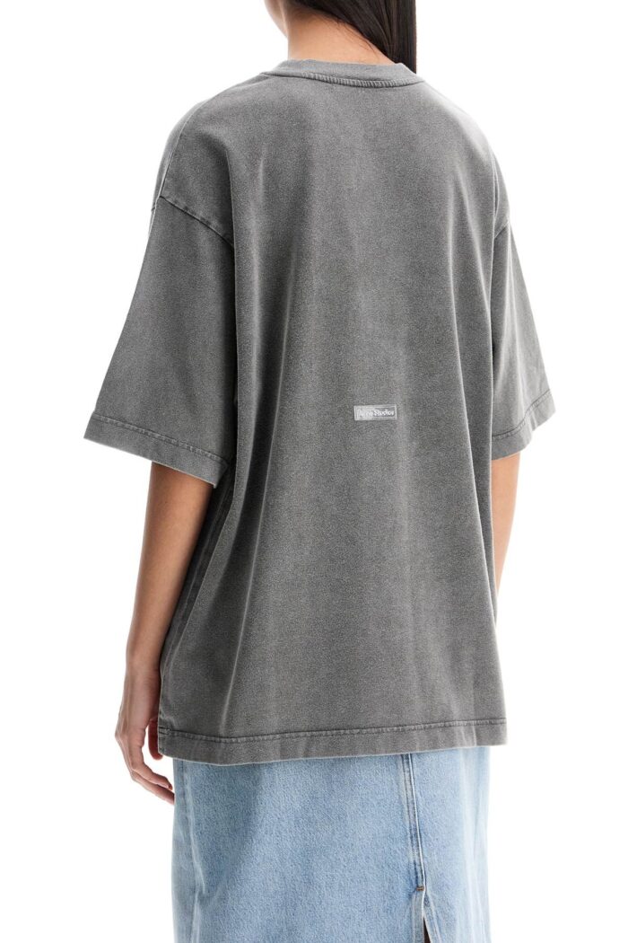 ACNE STUDIOS Oversized Faded Black T-shirt