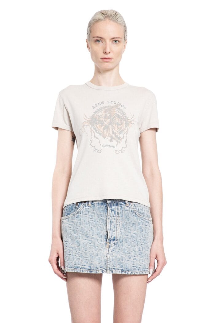 ACNE STUDIOS Printed Fitted T-shirt