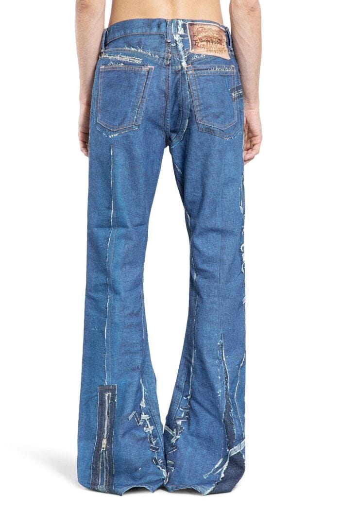 ACNE STUDIOS Tromp L'oeil Airbrush Bow Jeans