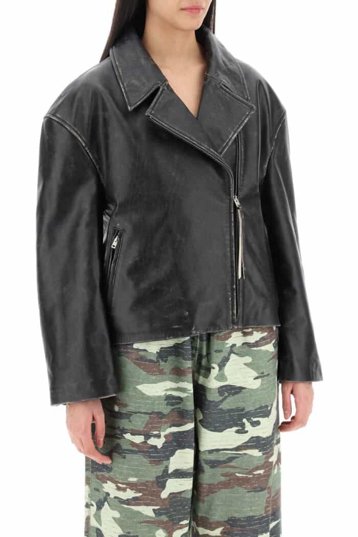 ACNE STUDIOS 'vintage Leather Jacket With Distressed Effect