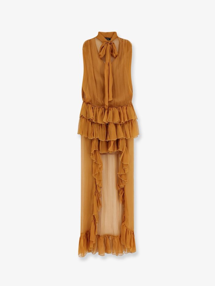 Actualee Asymmetric Voile Dress