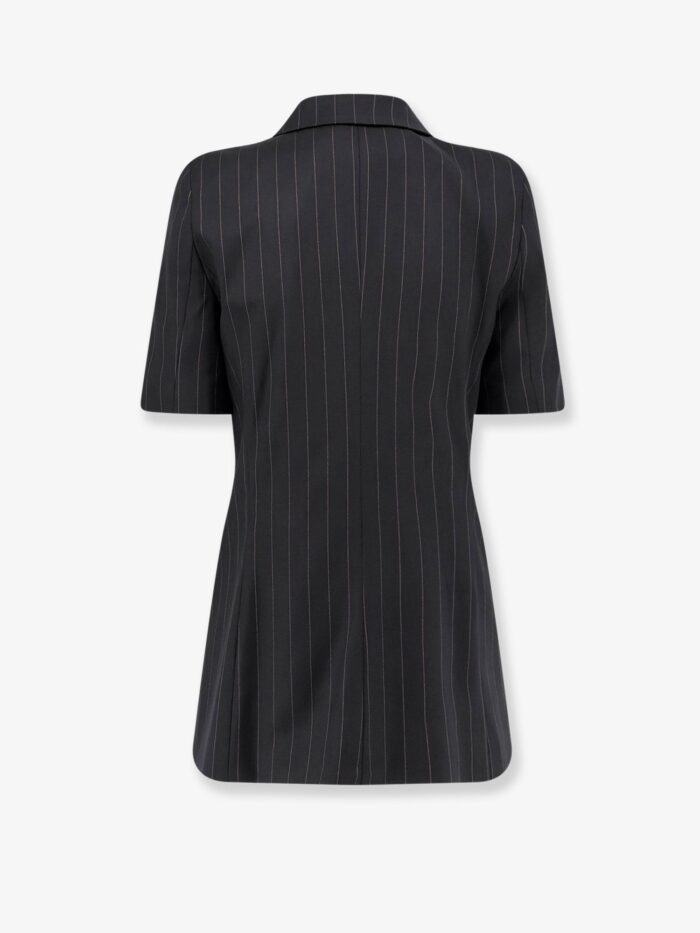 Actualee Double-breasted Pinstriped Blazer