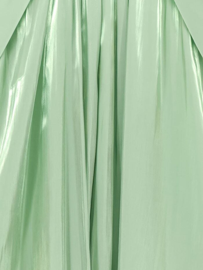 Actualee Flared Satin Long Dress