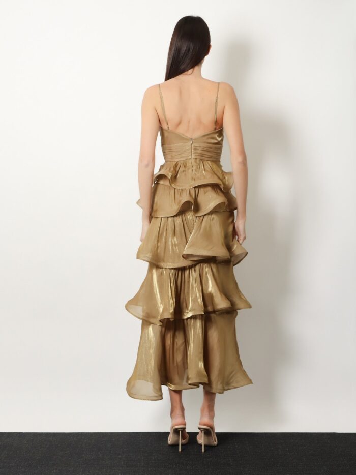 Actualee Flounced Long Dress