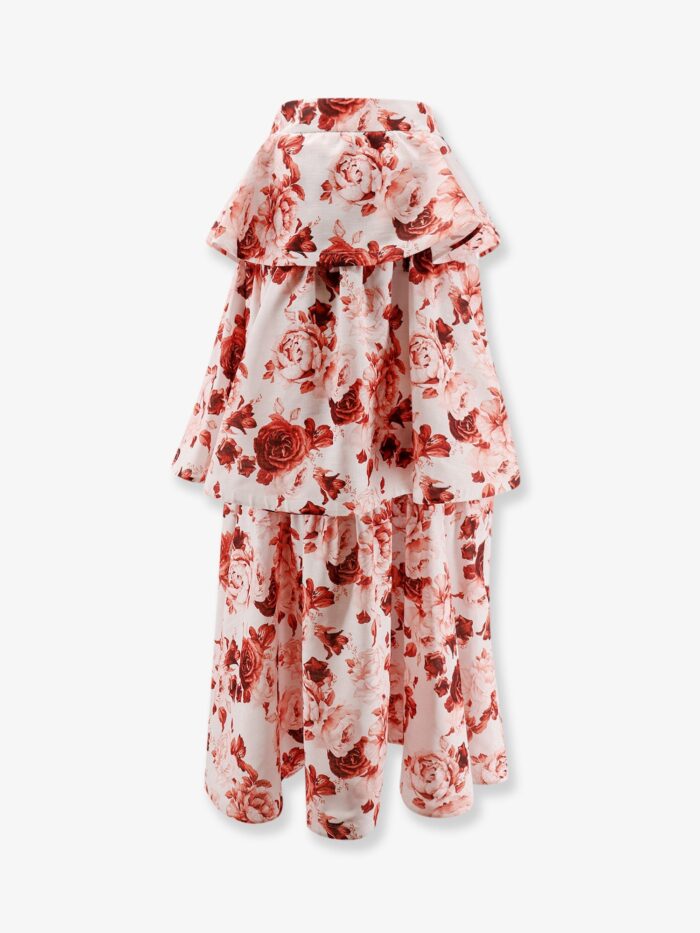 Actualee Flounced Long Skirt