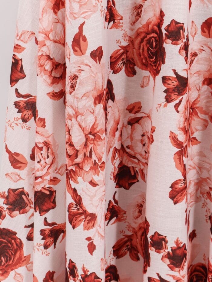 Actualee Linen And Cotton Blend Long Dress