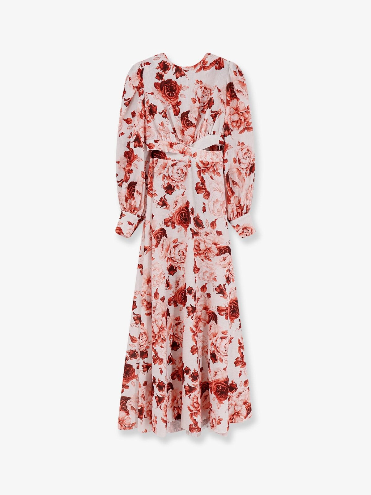 Actualee Linen And Cotton Blend Long Dress