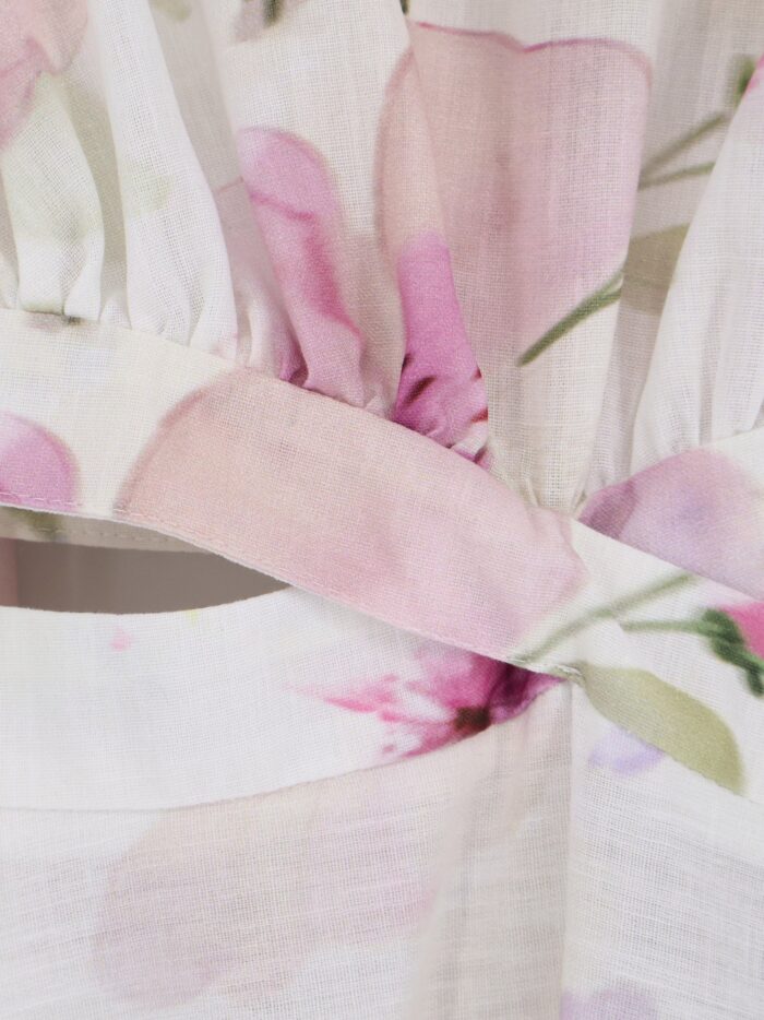 Actualee Linen And Cotton Long Dress