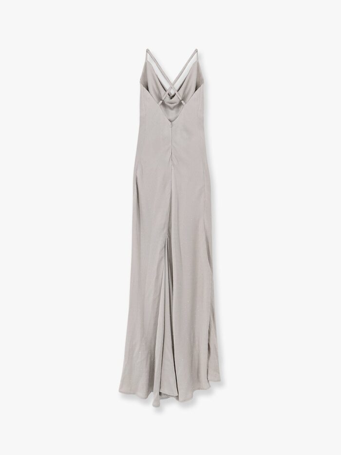Actualee Long Dress With All-over Rhinestones