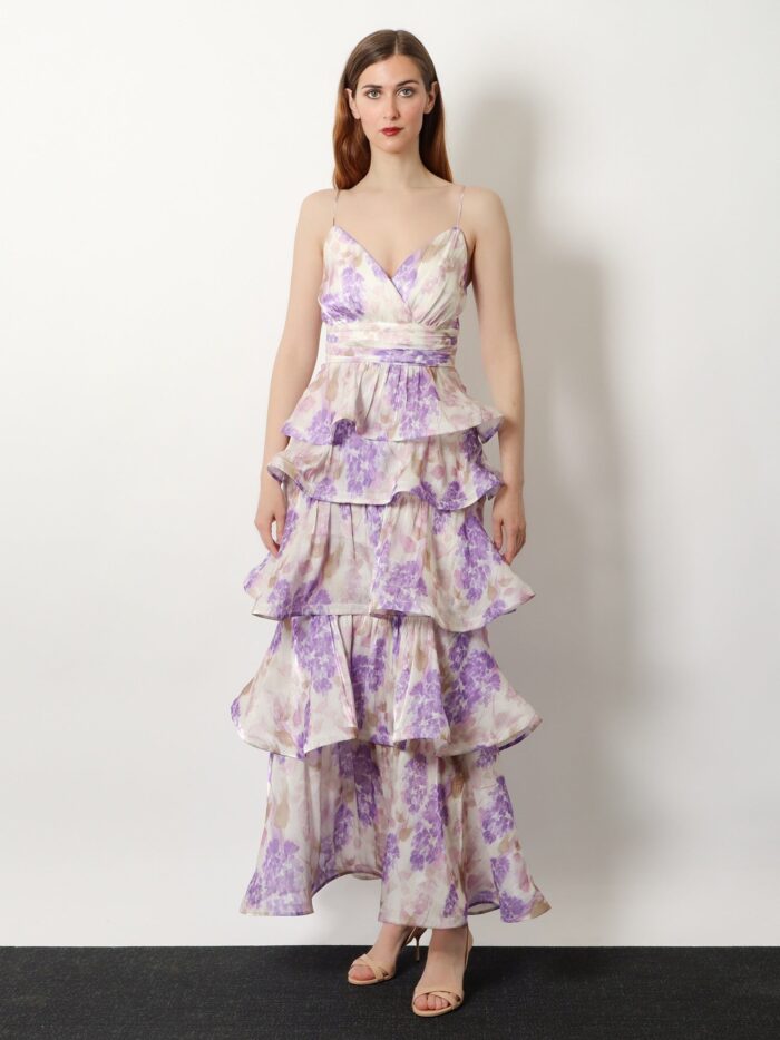 Actualee Ruffled Long Dress