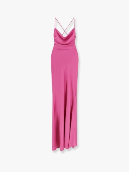 Actualee Satin Long Dress