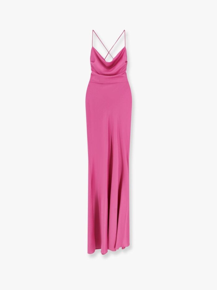 Actualee Satin Long Dress