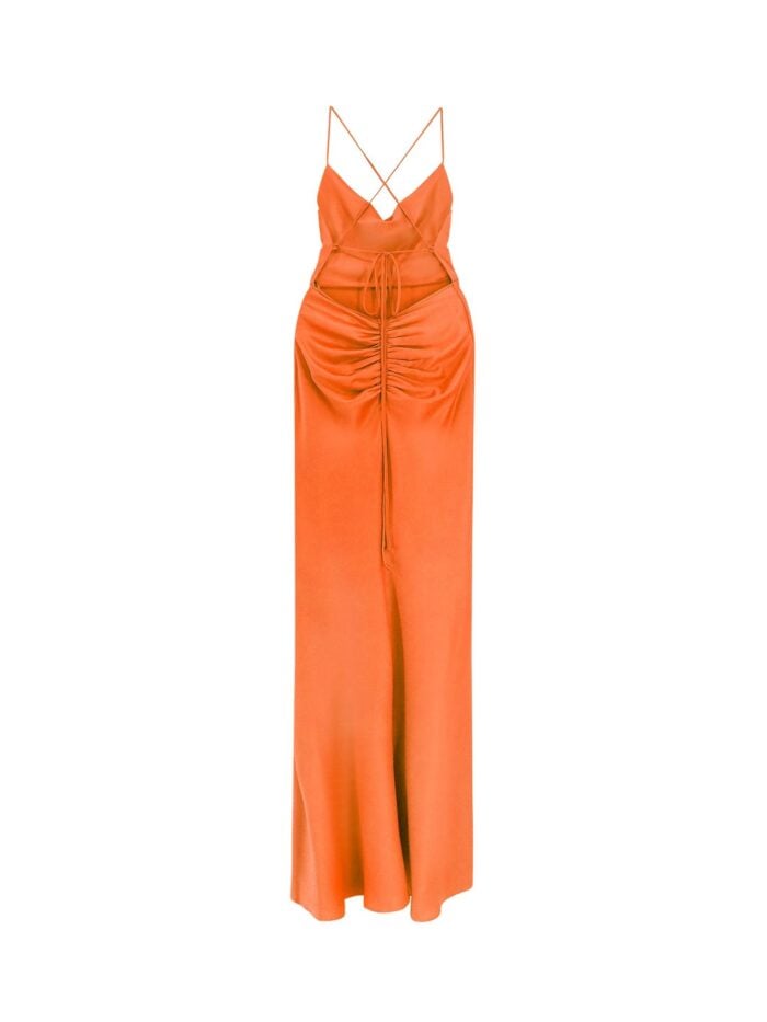 Actualee Satin Long Dress