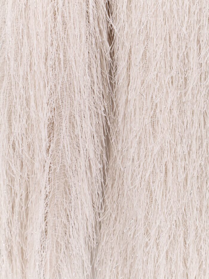 Actualee Short Lurex Dress With Fringes