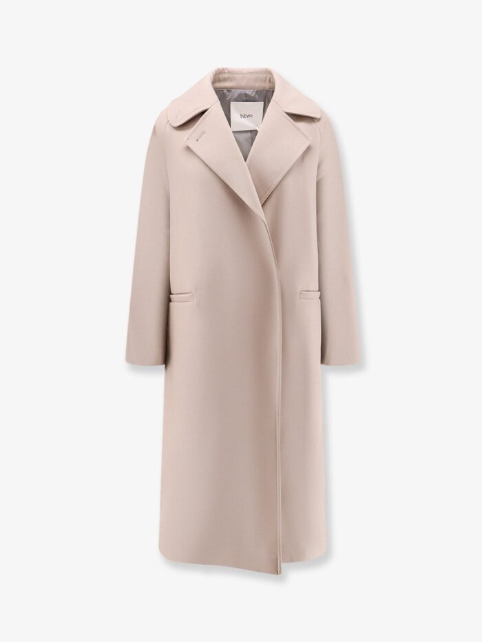 Hevo Adelfia Double-breasted Nylon Trench