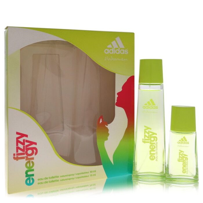 Adidas Fizzy Energy By Adidas - Gift Set -- 2.5 Oz Eau De Toilette Spray + 1 Oz Eau De Toilette Spray