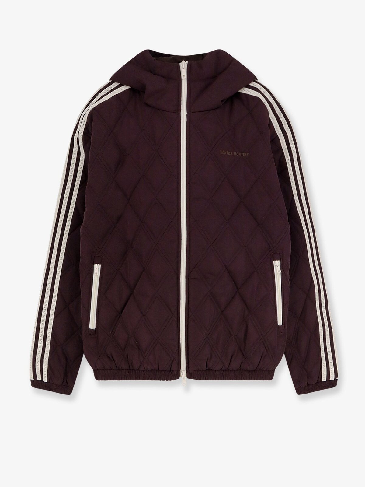 ADIDAS X WALES BONNER Nylon Down Jacket With Iconic Side Stripes